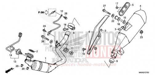 KISSEN, HINTEN NC750SDH de 2017